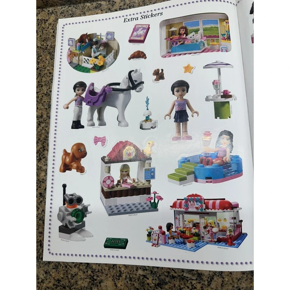 2013 LEGO Friends Activity Sticker Sheets Lot Of 18 Pages Unisex‎ Sticker Book